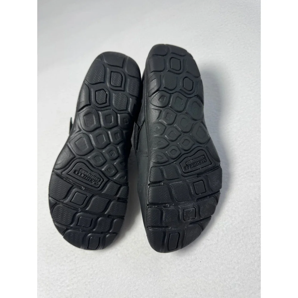 Comfort Merrell Womens 8.5 Loafers Black Leather Monk Strap Shoes J31330 Slip On